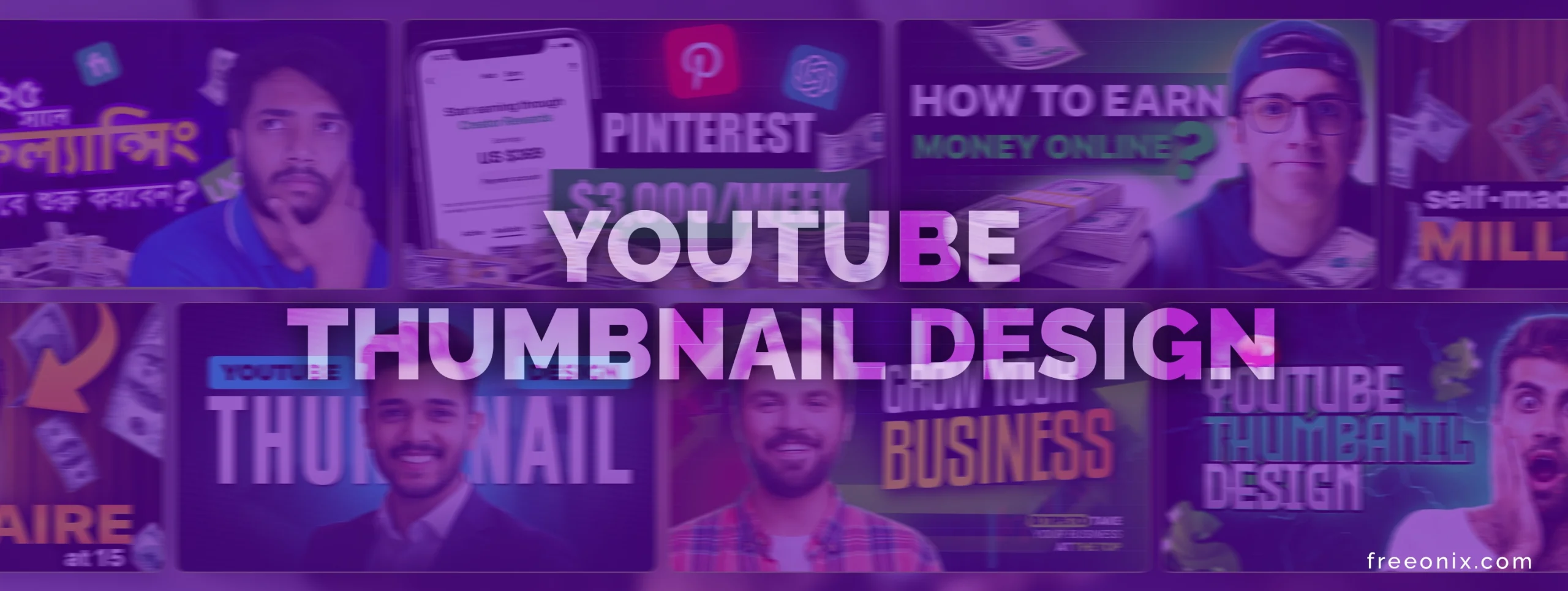 Youtube thumbnail design Service - freeonix